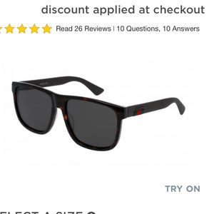 New men’s Gucci Urban sunglasses in Havana Brown